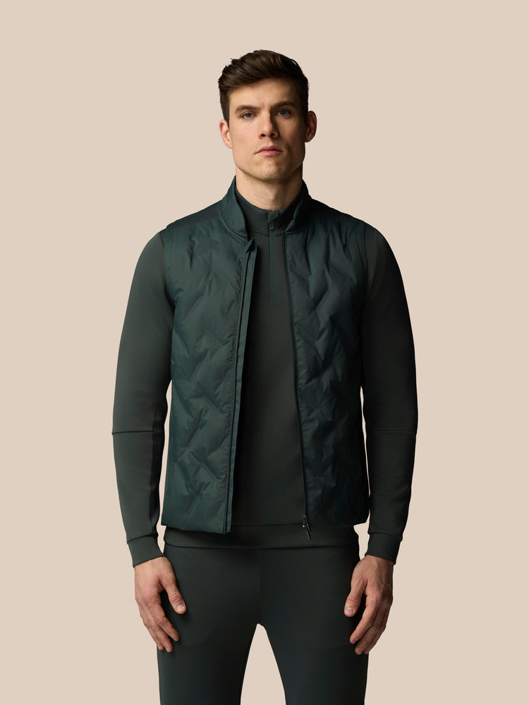 Herren Flex Hybrid Gilet - Dunkelgrün