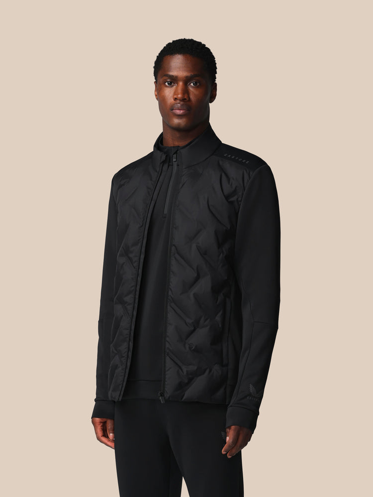 Herren Flex Langärmelige Hybridjacke - Schwarz