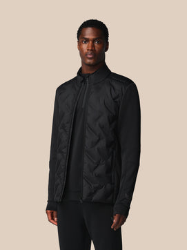 Herren Flex Langärmelige Hybridjacke - Schwarz