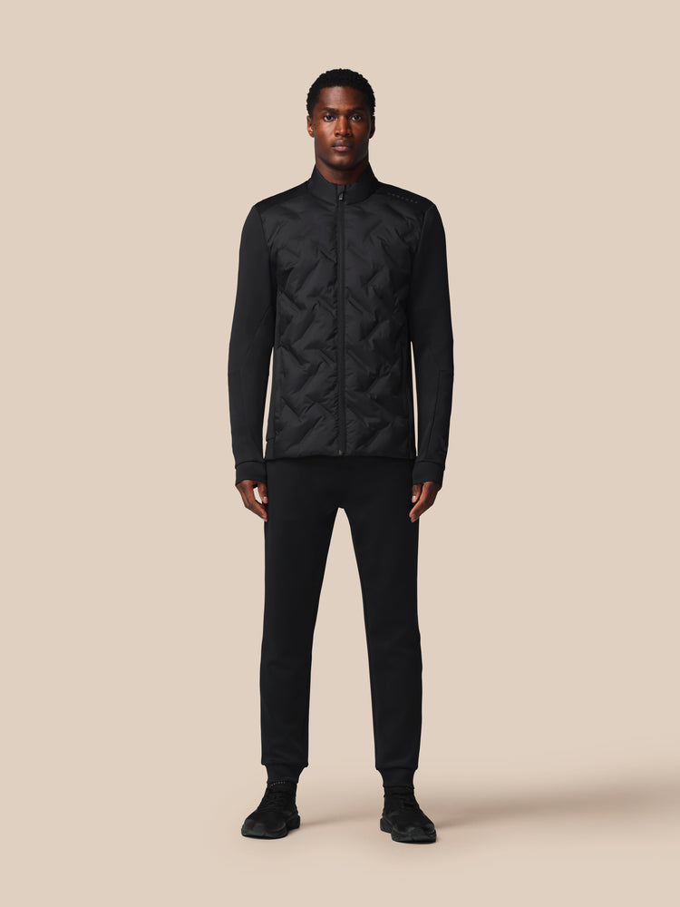 Herren Flex Langärmelige Hybridjacke - Schwarz