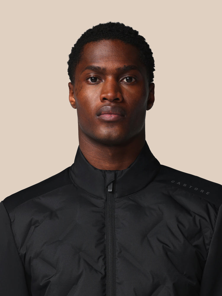 Herren Flex Langärmelige Hybridjacke - Schwarz