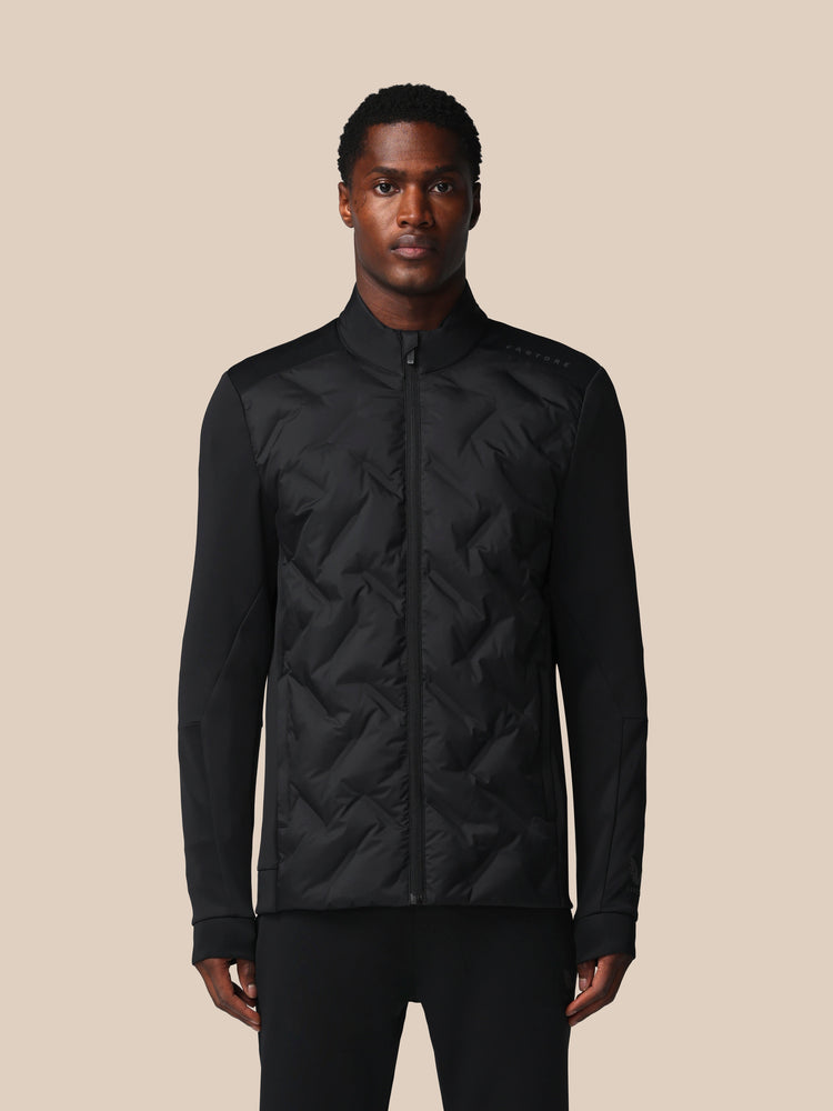 Herren Flex Langärmelige Hybridjacke - Schwarz