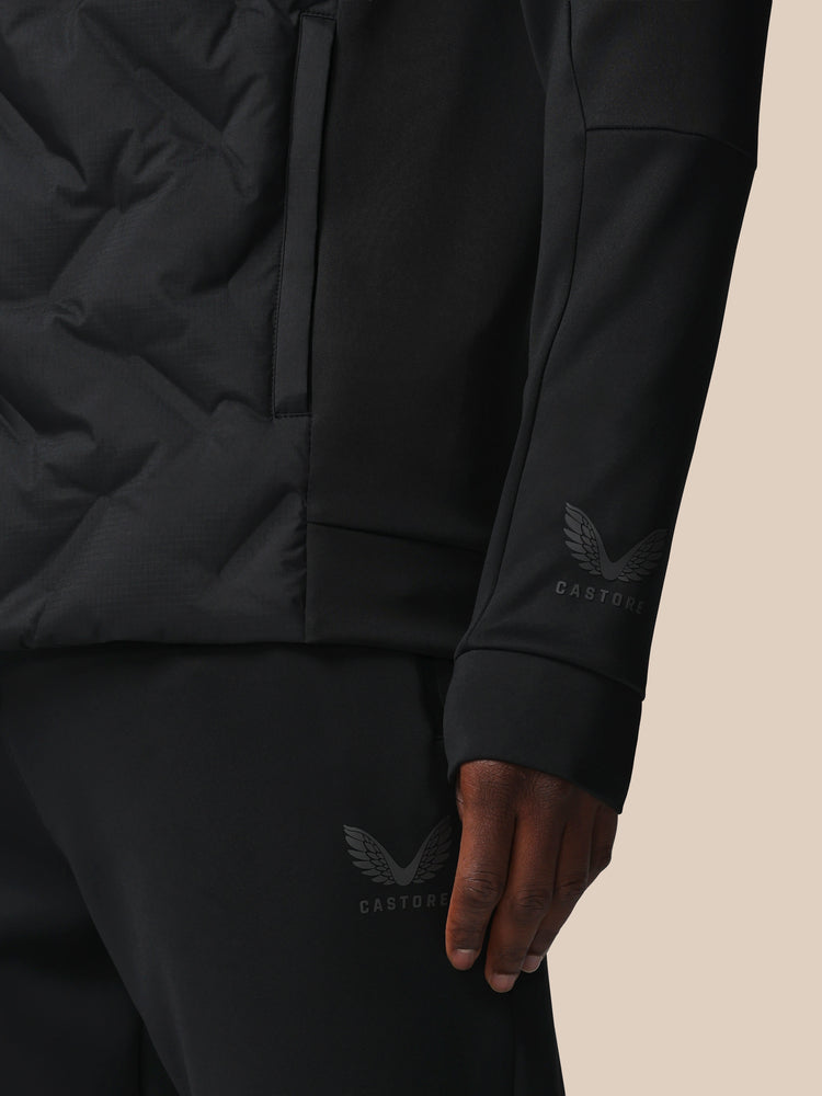 Herren Flex Langärmelige Hybridjacke - Schwarz