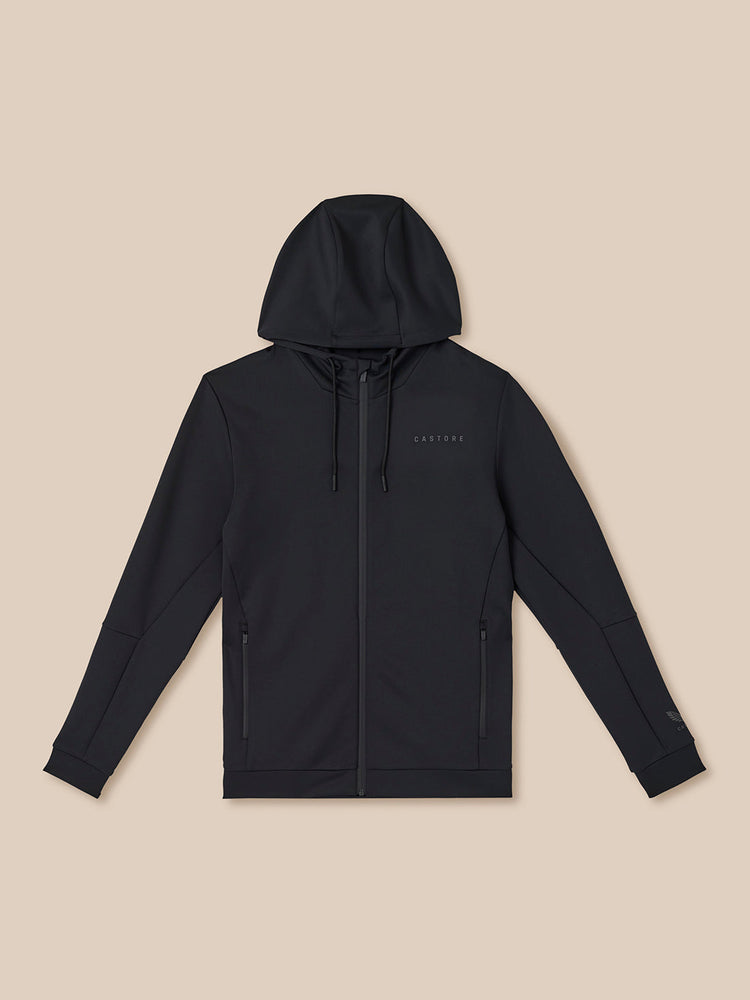 Flex Reißverschluss Hoodie - Schwarz