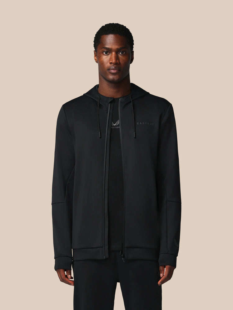 Flex Reißverschluss Hoodie - Schwarz
