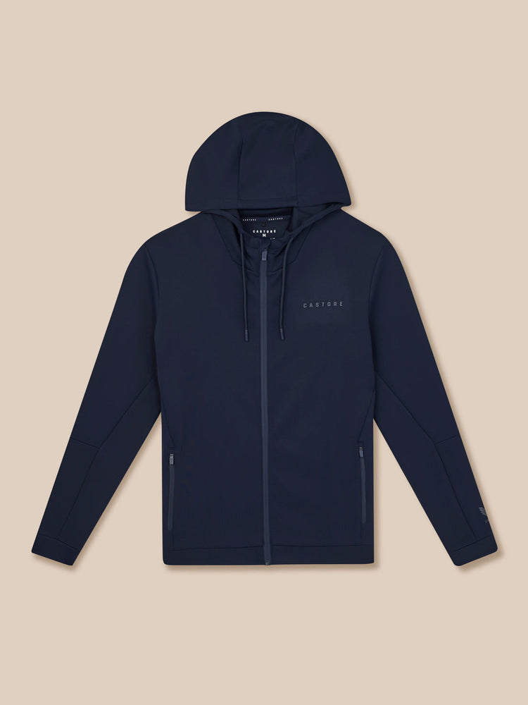 Flex Reißverschluss Hoodie - Marineblau