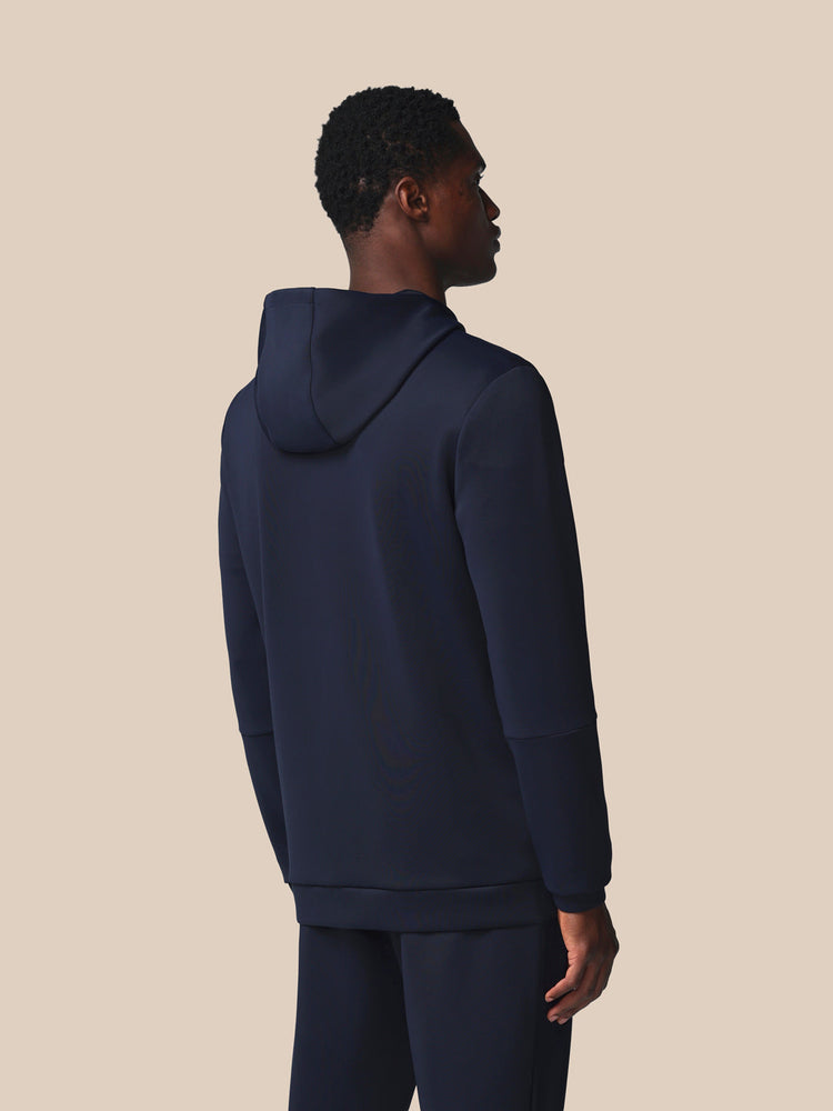 Flex Reißverschluss Hoodie - Marineblau