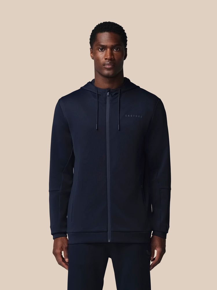 Flex Reißverschluss Hoodie - Marineblau