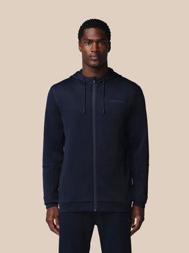 Flex Reißverschluss Hoodie - Marineblau