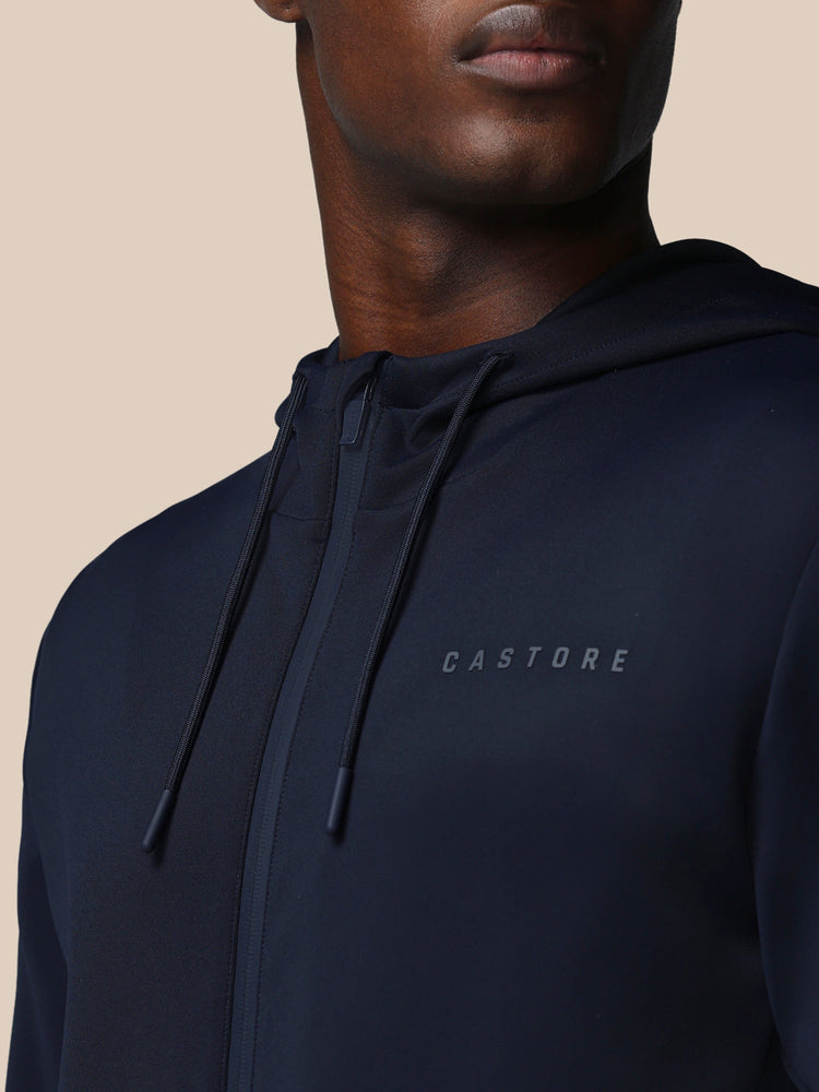 Flex Reißverschluss Hoodie - Marineblau