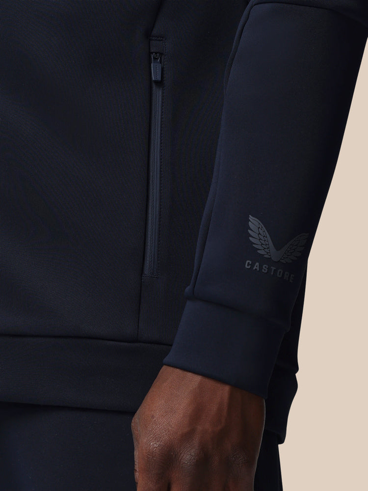 Flex Reißverschluss Hoodie - Marineblau