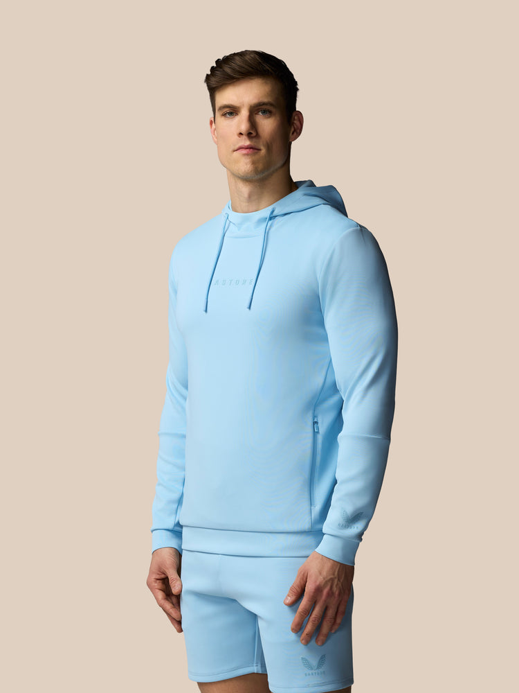 Herren Flex Langärmeliger Hoodie - Himmelblau
