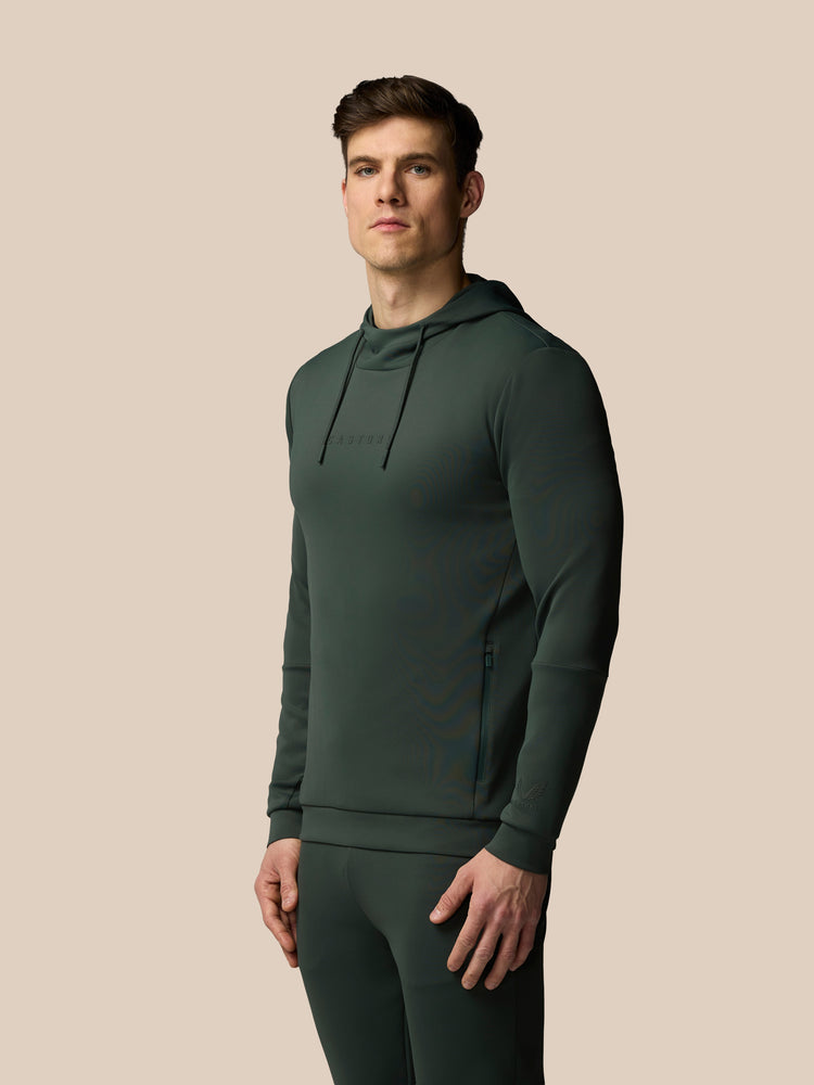 Herren Flex Langärmeliger Hoodie - Dunkelgrün