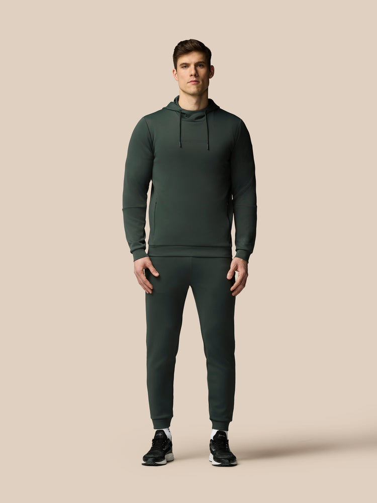 Herren Flex Langärmeliger Hoodie - Dunkelgrün