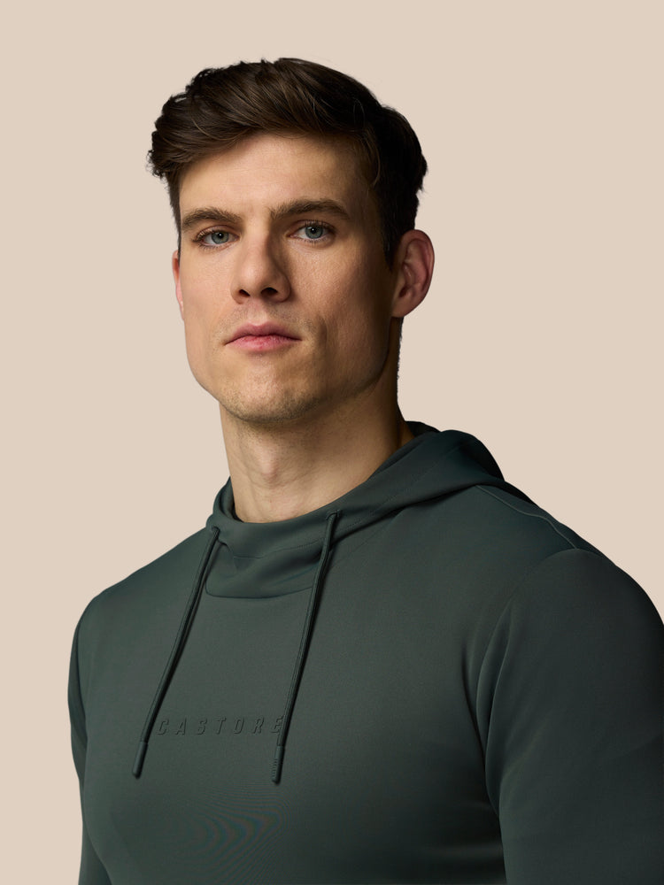 Herren Flex Langärmeliger Hoodie - Dunkelgrün