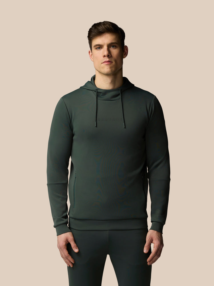 Herren Flex Langärmeliger Hoodie - Dunkelgrün