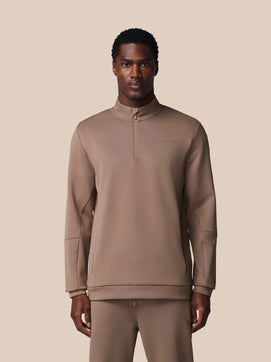 Flex 1/4 Reißverschluss Oberteil - Deep Taupe