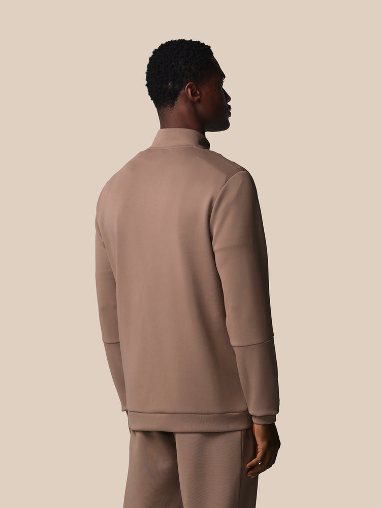 Flex 1/4 Reißverschluss Oberteil - Deep Taupe