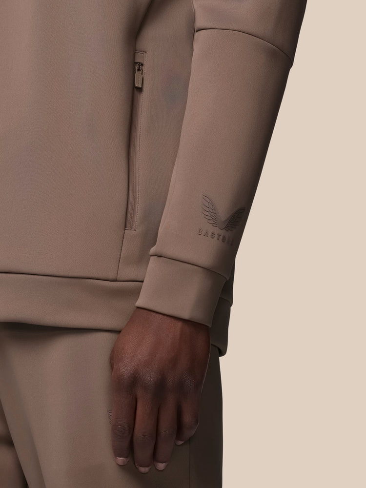 Flex 1/4 Reißverschluss Oberteil - Deep Taupe