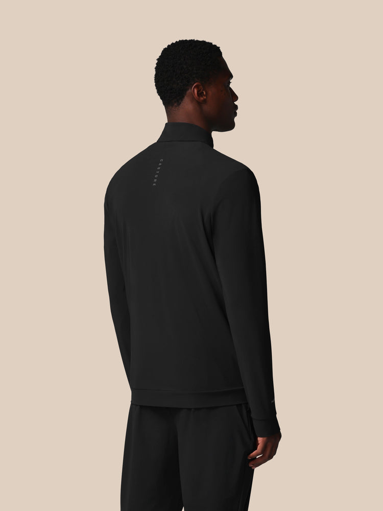 Herren Flex Langärmelige Tech Trainingsjacke - Schwarz