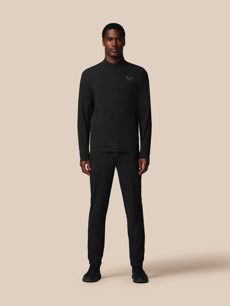 Herren Flex Langärmelige Tech Trainingsjacke - Schwarz