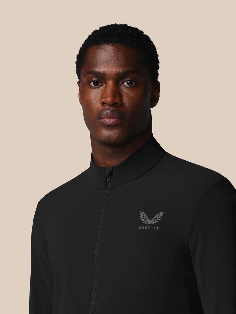 Herren Flex Langärmelige Tech Trainingsjacke - Schwarz