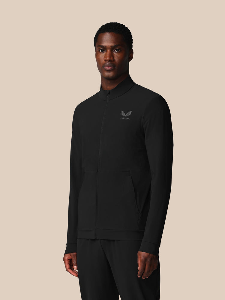 Herren Flex Langärmelige Tech Trainingsjacke - Schwarz