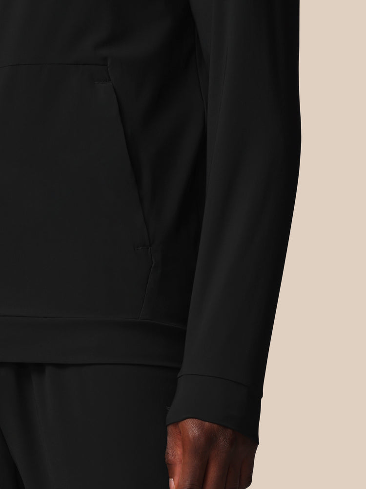 Herren Flex Langärmelige Tech Trainingsjacke - Schwarz