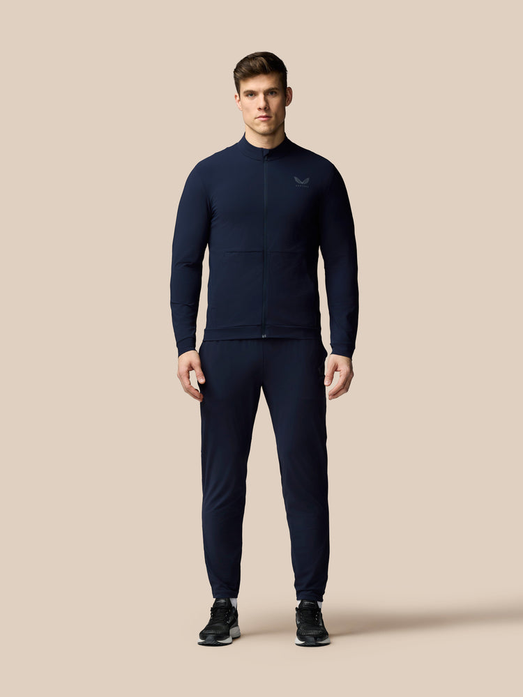 Herren Flex Langärmelige Tech Trainingsjacke - Marineblau