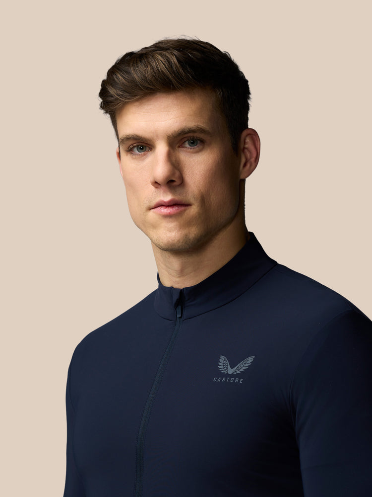 Herren Flex Langärmelige Tech Trainingsjacke - Marineblau