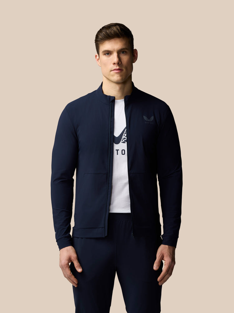 Herren Flex Langärmelige Tech Trainingsjacke - Marineblau