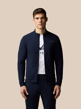 Herren Flex Langärmelige Tech Trainingsjacke - Marineblau