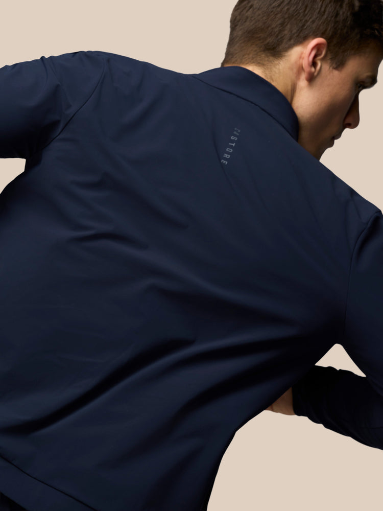 Herren Flex Langärmelige Tech Trainingsjacke - Marineblau