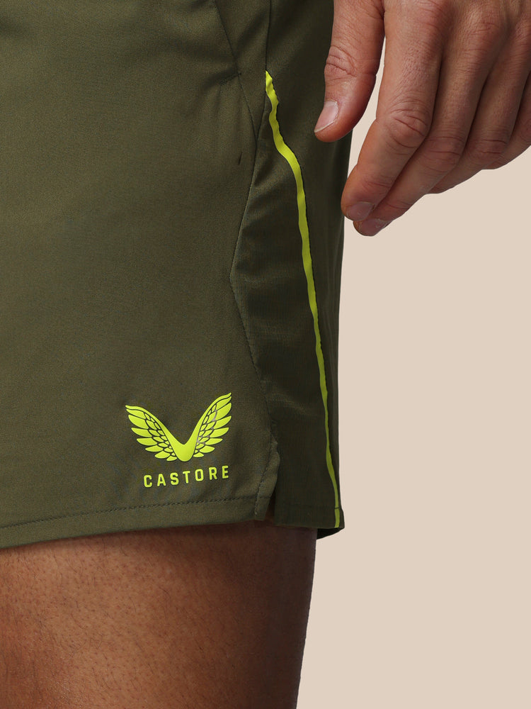 Herren Apex 6" Shorts mit Innenhose - Ivy Grün