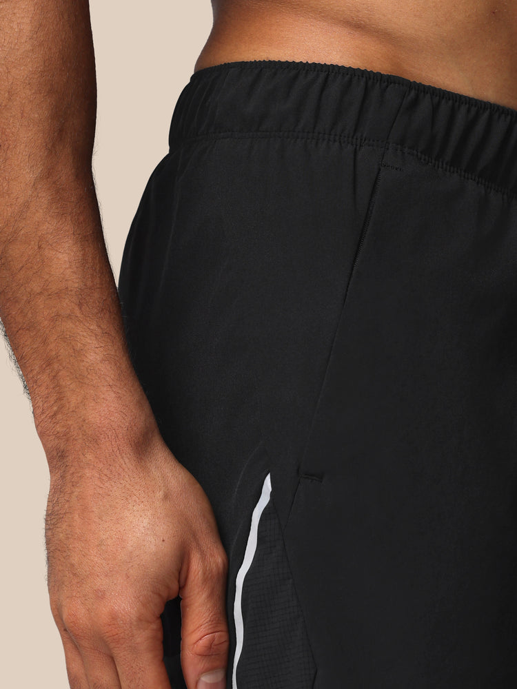 Herren Apex 6" Shorts mit Innenhose - Schwarz