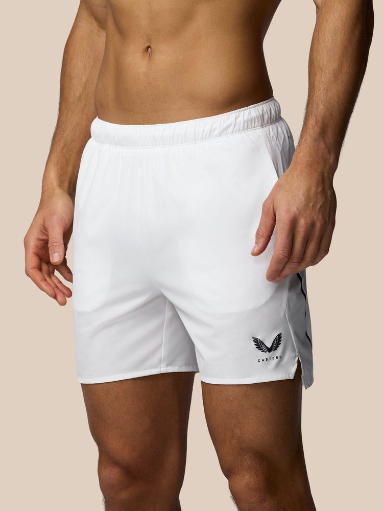 Herren Apex 6" Shorts mit Innenhose - Weiß