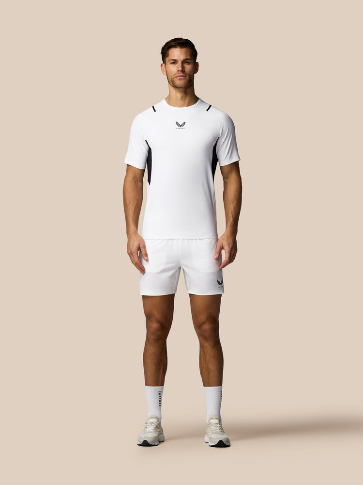 Herren Apex 6" Shorts mit Innenhose - Weiß