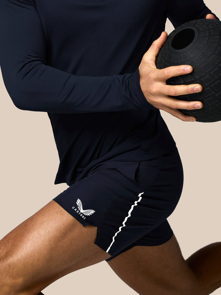 Herren Apex 6" Shorts mit Innenhose - Marineblau