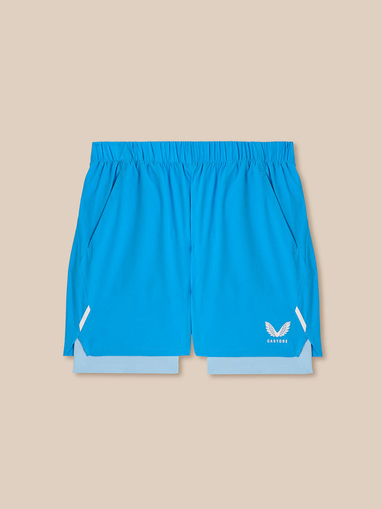 Herren Apex 2-in-1 Gewebte Shorts - Blau