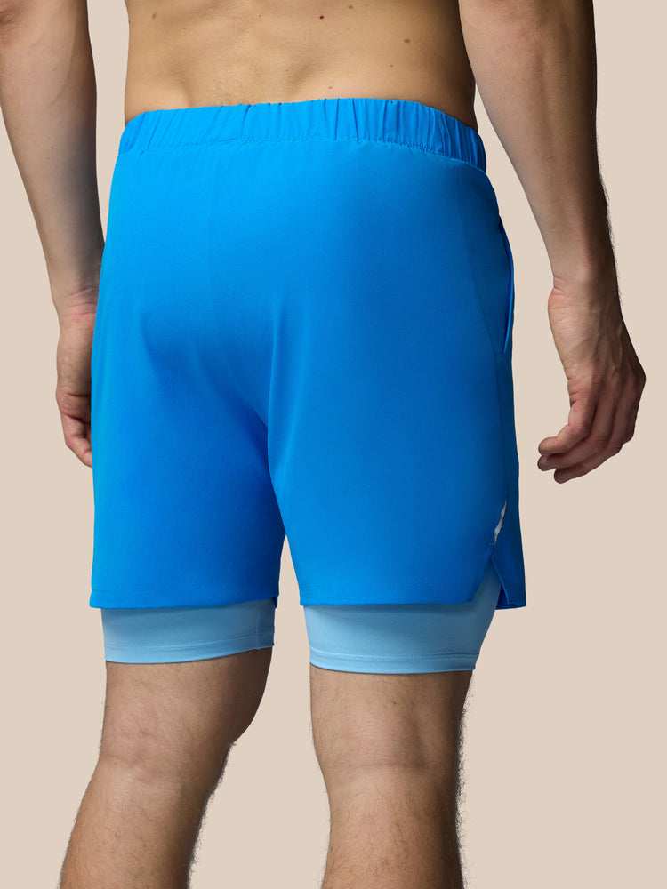 Herren Apex 2-in-1 Gewebte Shorts - Blau