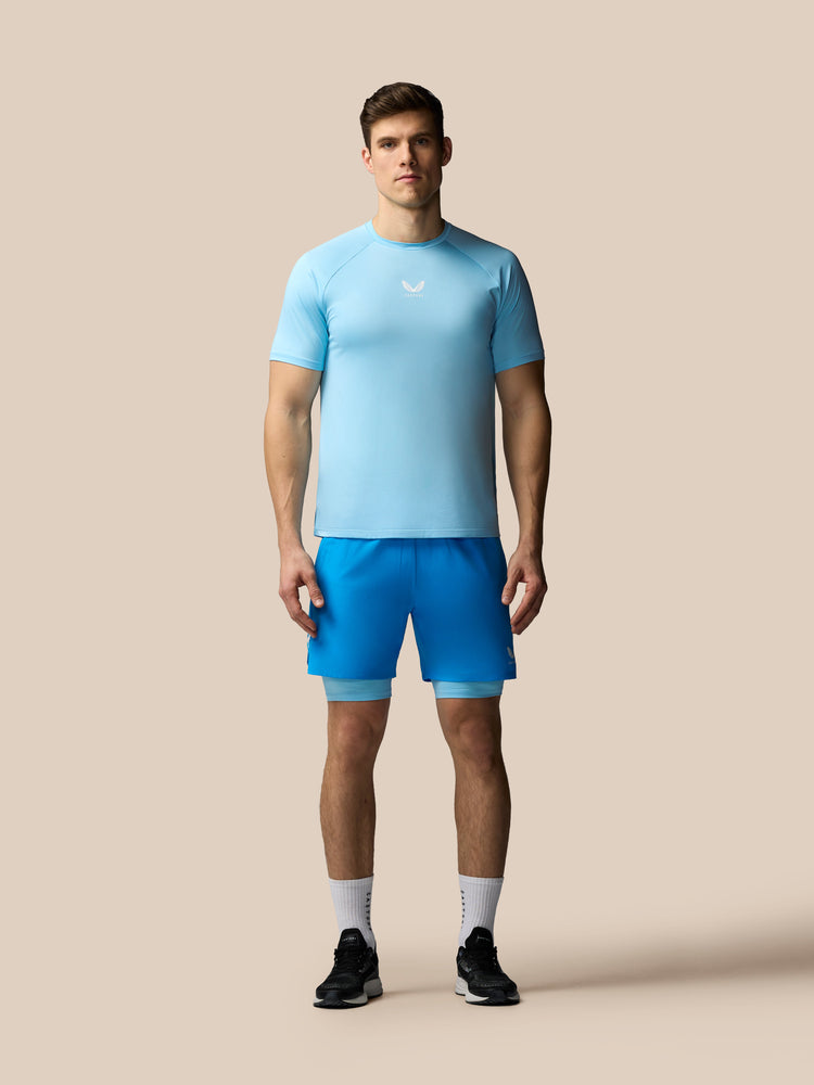 Herren Apex 2-in-1 Gewebte Shorts - Blau