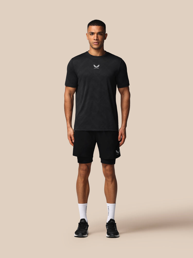 Herren Apex 2-in-1 Gewebte Shorts -Schwarz