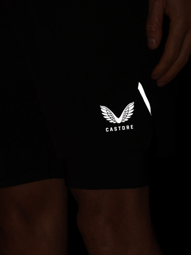 Herren Apex 2-in-1 Gewebte Shorts -Schwarz