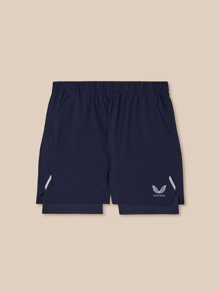 Herren Apex 2-in-1 Gewebte Shorts - Marineblau