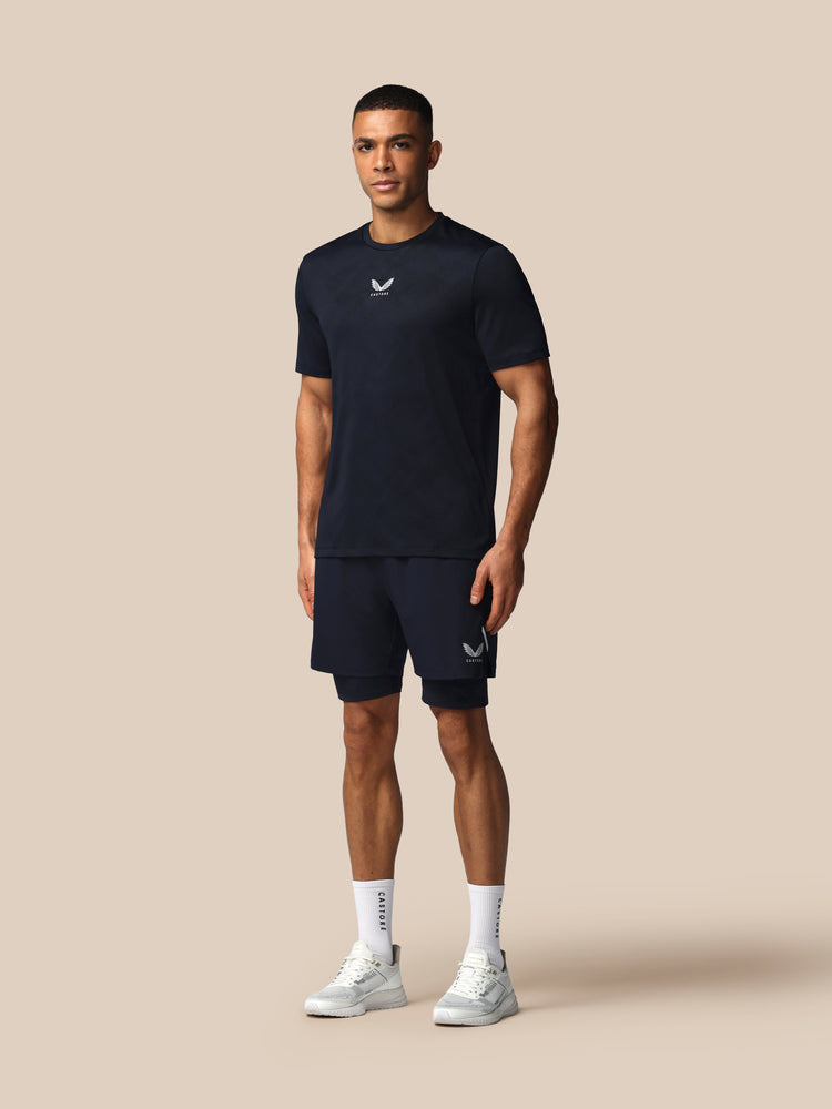Herren Apex 2-in-1 Gewebte Shorts - Marineblau