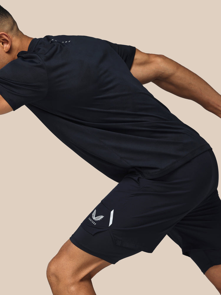 Herren Apex 2-in-1 Gewebte Shorts - Marineblau