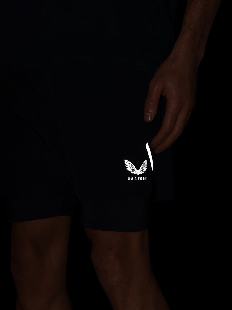 Herren Apex 2-in-1 Gewebte Shorts - Marineblau