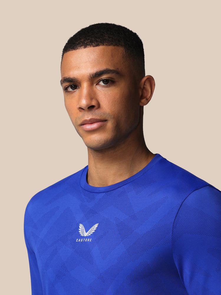 Herren Apex Engineered Kurzarm T-Shirt - Azure Blau