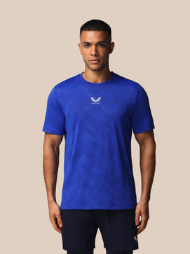 Herren Apex Engineered Kurzarm T-Shirt - Azure Blau