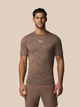 Herren Apex Engineered Kurzarm T-Shirt - Deep Taupe